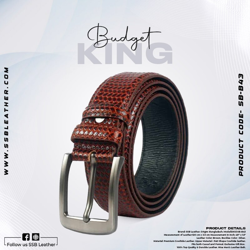 Carefree Leather belt SB-B43 | Budget King