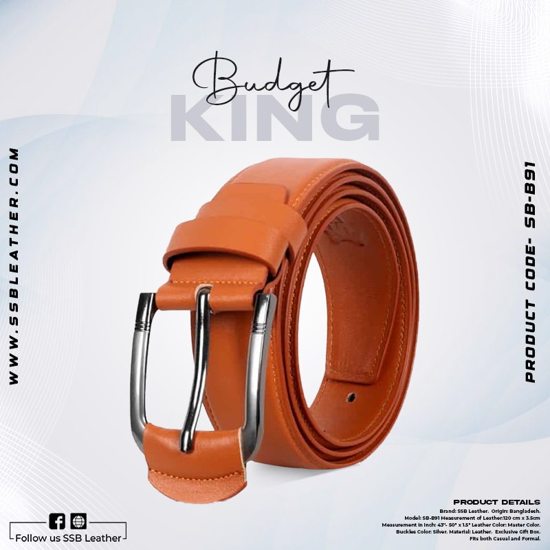 Stiff Belt For Men SB-B91 | Budget King