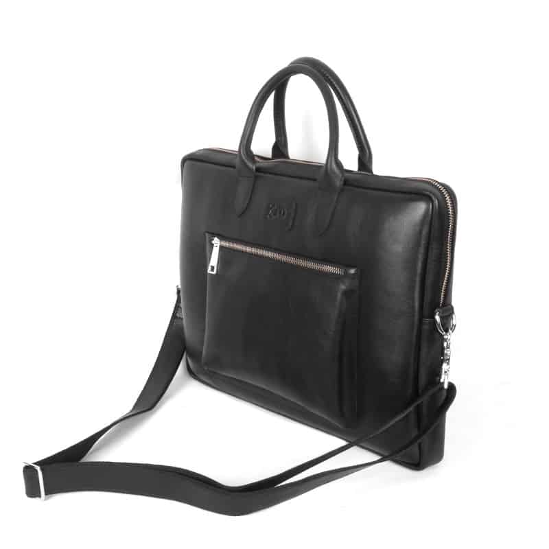 Black Leather Laptop Bag Online Price in BD | SSB Leather