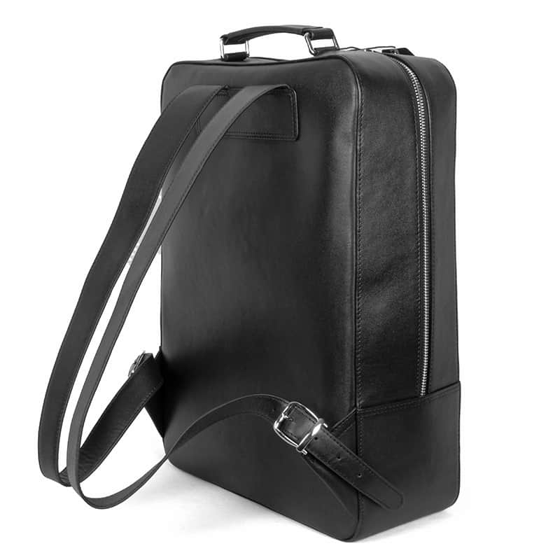 Black Leather Square Backpack Online Price in BD | SSB Leather