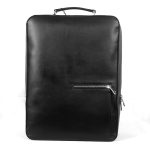 Black Premium Leather Square Backpack SB-BP129