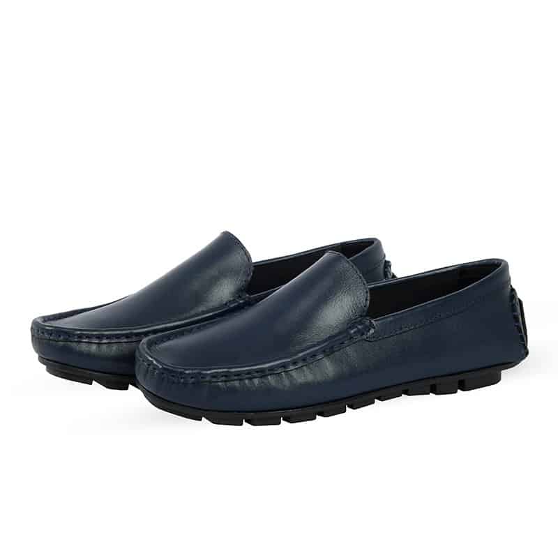 Blue Plain Leather Loafer Price in BD | SSB Leather