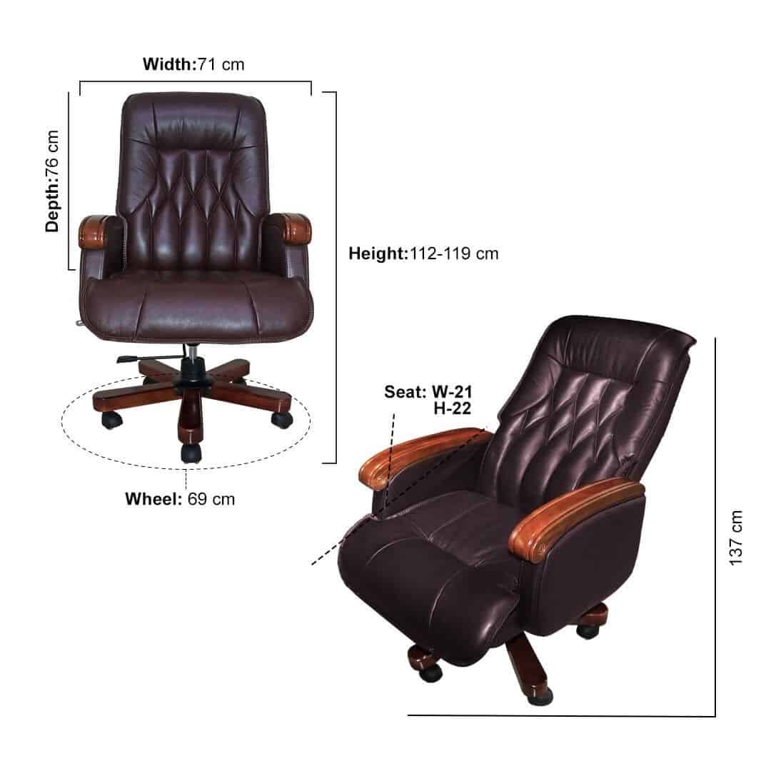 Choco Leather Executive Chair Price in BD | SSB Leather