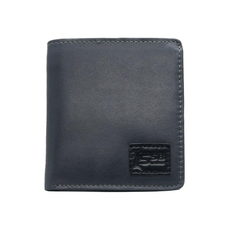 Deep Grey Leather Wallet SB-W59