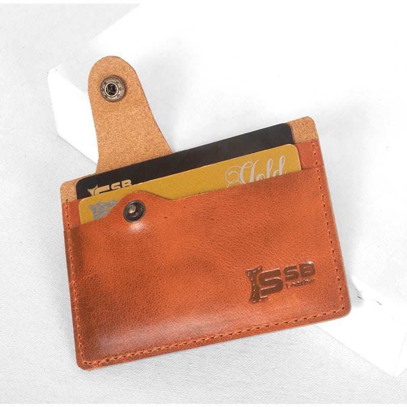 Genuine Leather Slim Pocket Credit Card Holder Wallet in BD | SSB Leather