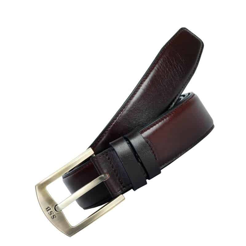 Glossy Black Leather Belt Price in BD | SSB Leather