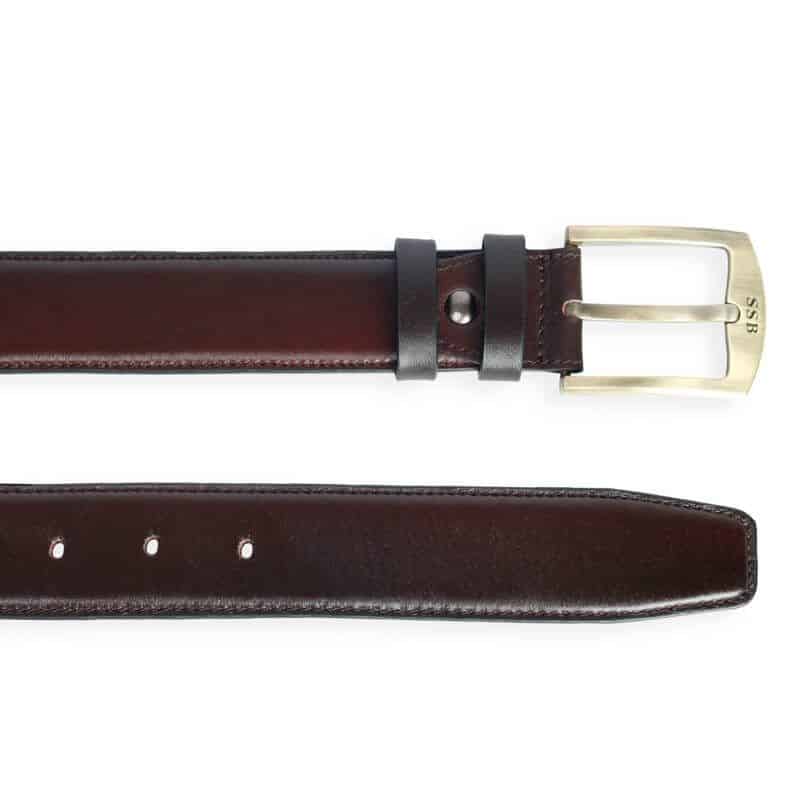 Glossy Black Leather Belt Price in BD | SSB Leather