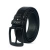 Men's Black Leather Belt for jeans SB-B44
