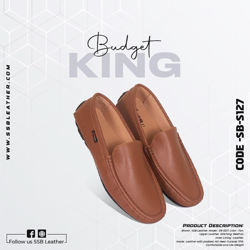 SSB Leather Loafers for Men SB-S127 | Budget King