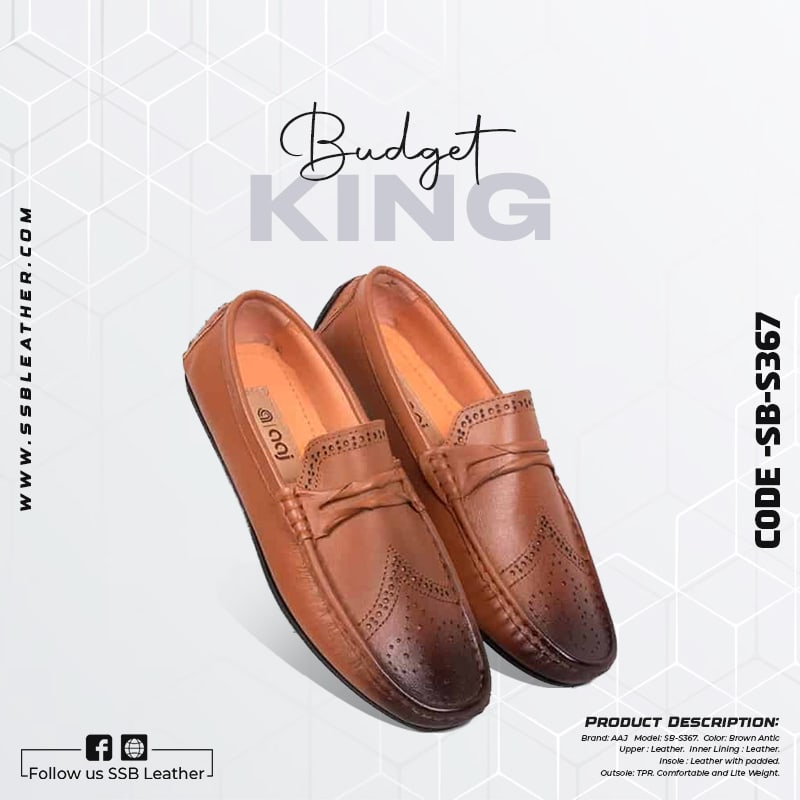 SSB Leather Loafer for men SB-S367 | Budget King