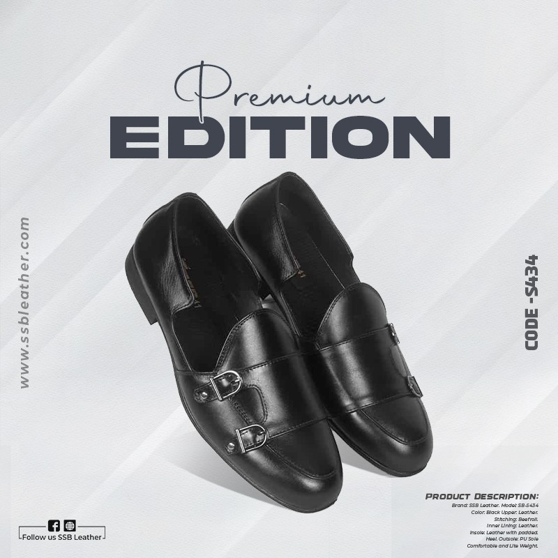 Double Monk Leather Tassel Shoes SB-S434 | Premium