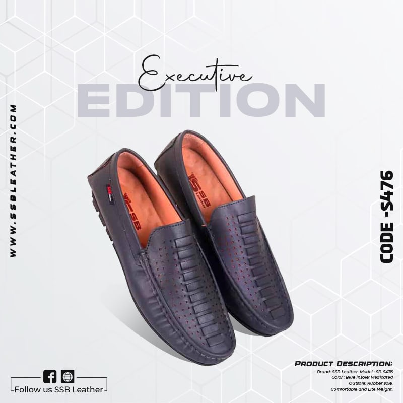 Elegance Medicated Leather Loafers SB-S476 | Executive