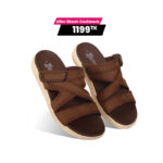 Nubuck Leather Crisscross Strap Sandal SB-S810