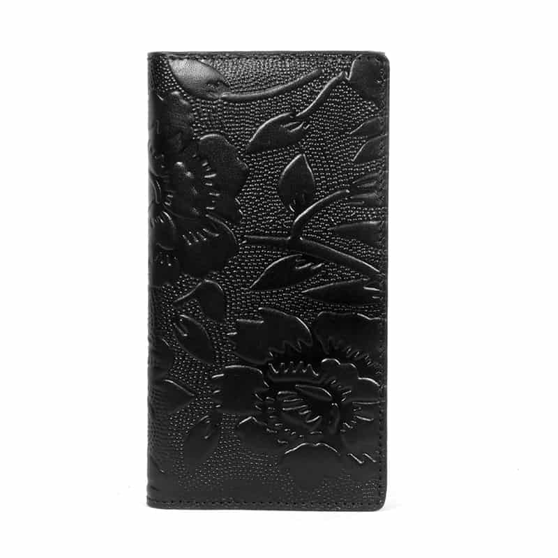 SSB Floral Pattern Long Leather Wallet Price in BD | SSB Leather