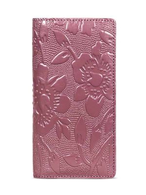 SSB Floral Pattern Long Leather Wallet Price in BD | SSB Leather