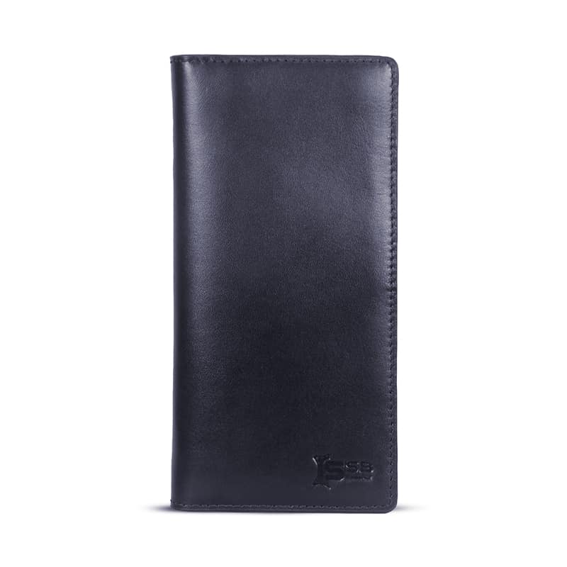 SSB Premium Leather Long Wallet(Blue) Price in BD | SSB Leather