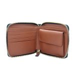 Tan Color Zippered Bi-fold Slim Wallet SB-W54