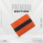 Oil Pull Up Leather Striped Wallet SB-W150 | Premium