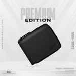 Zippered Bi-fold Slim Wallet SB-W55 | Premium