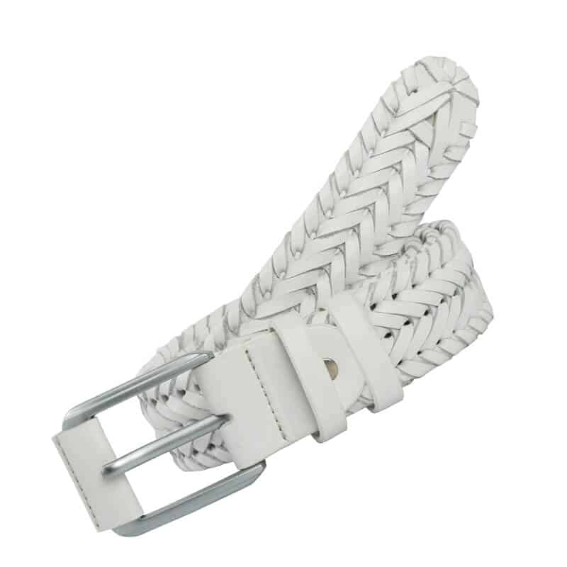 White Plaited Leather Belt Price in BD | SSB Leather