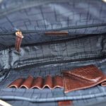 Crocodile Print Leather Briefcase Bag SB-W16 | Premium