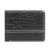 Croco design Leather short Wallet SB-W180