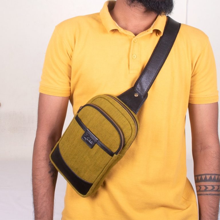 P-65 Leather x-body Shoulder Bag*