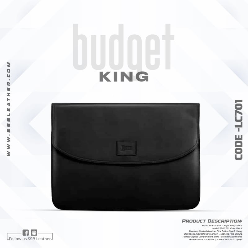 Leather Laptop Sleeve SB-LC701 | Budget King