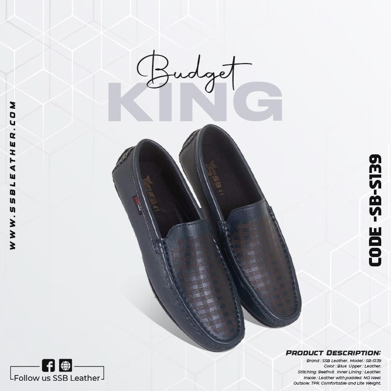 SSB Leather Loafer For Men SB-S139 | Budget King