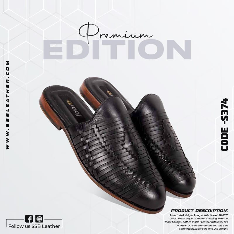 Original Leather Half Shoes for men SB-S374 | Premium
