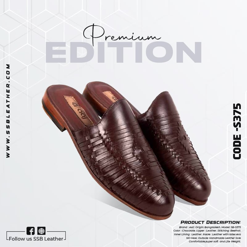 Original Leather Half Shoes for men SB-S375 | Premium