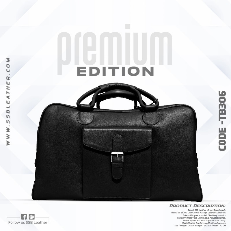 Classic Stylish Leather Travel Bag SB-TB306 | Premium