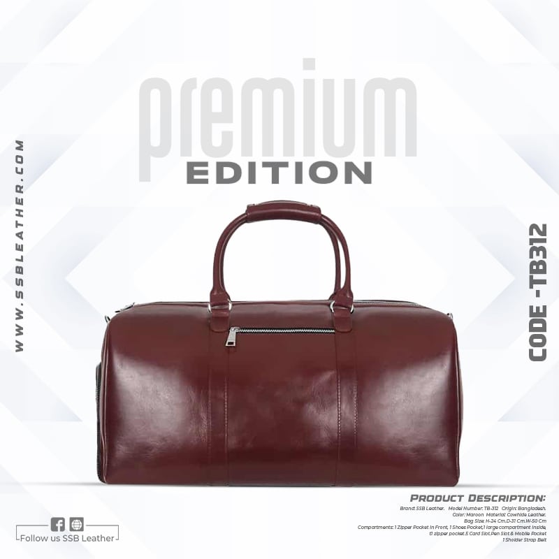 Leather Duffle Bag SB-TB312 | Premium