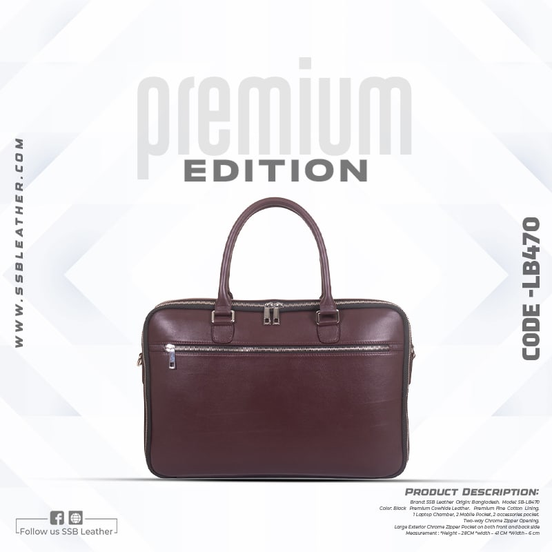 Genuine Leather Executive Bag SB-LB470 | Premium
