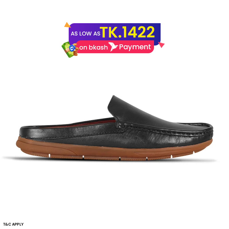 Classic Black Leather Half Shoes SB-S1172