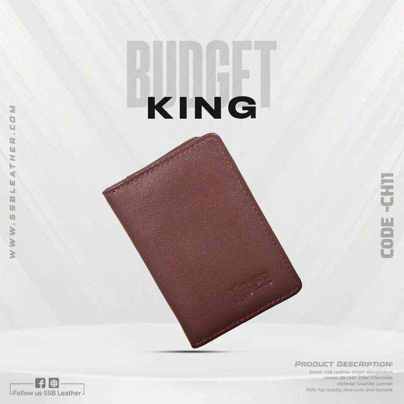Leather Card Holder Mini Wallet SB-CH11 | Budget King