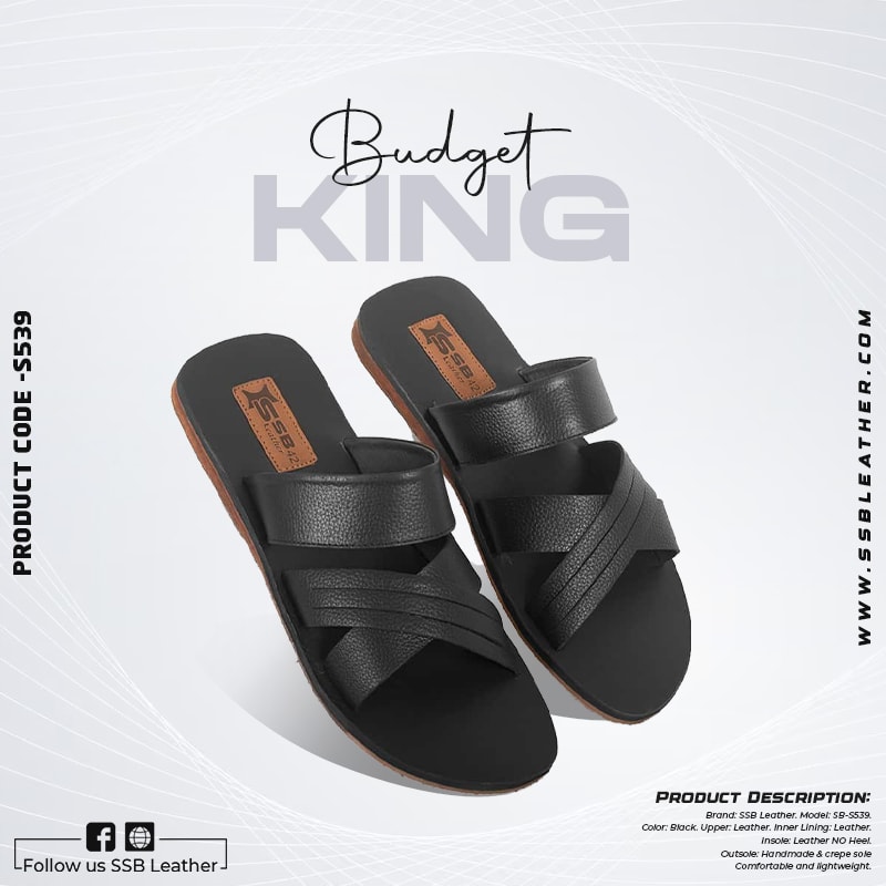 Men's Leather Sandal SB-S539 | Budget King