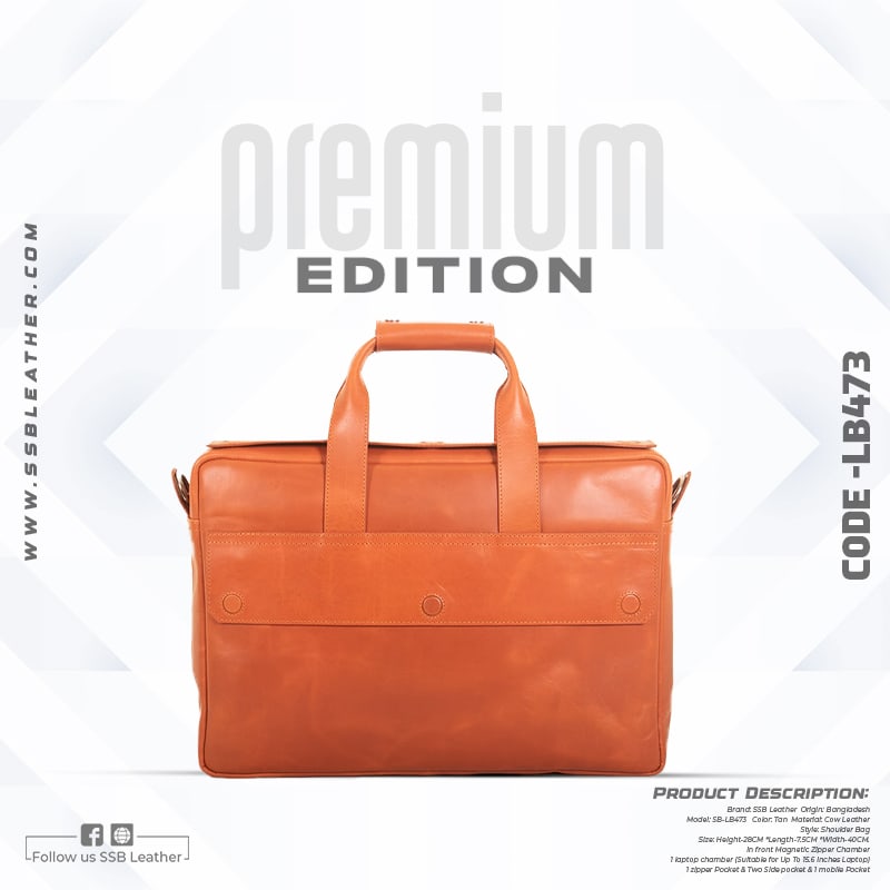 Oil Pull Up Leather Executive Bag SB-LB473 | Premium