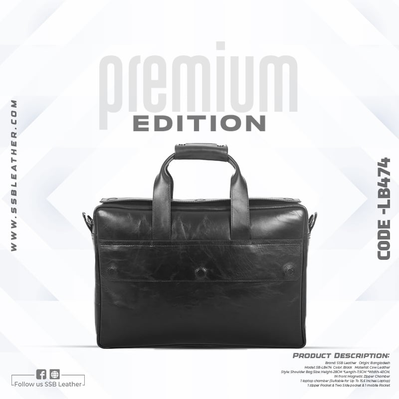 Oil Pull Up Leather Executive Bag SB-LB474 | Premium