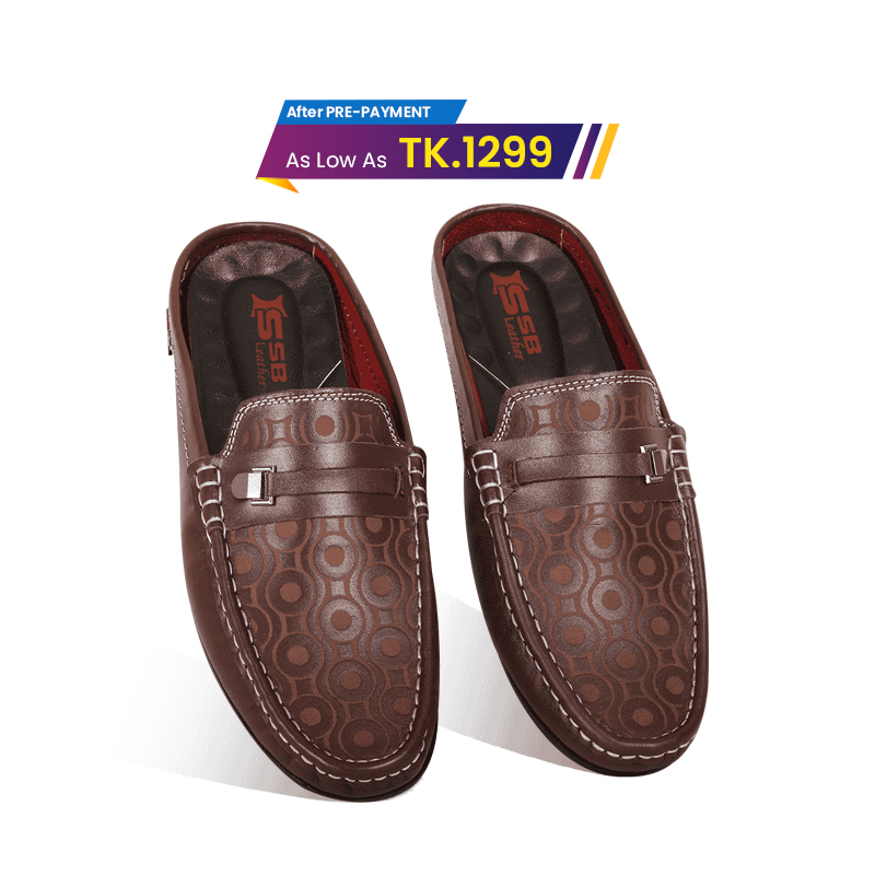 Leather Half Loafer For Men SB-S1039
