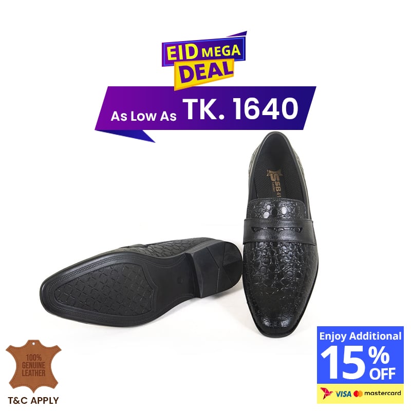 Leather Penny Formal Shoes For Men SB-S555