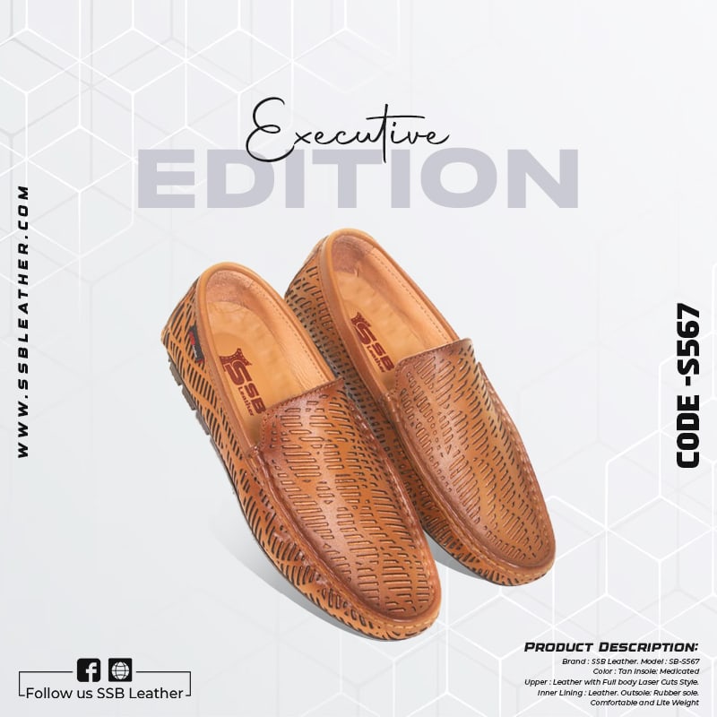 Elegance Medicated Loafer Shoes For Men SB-S567 | Executive