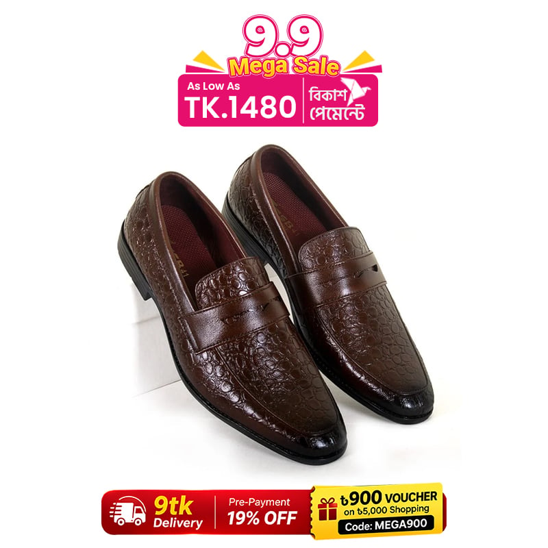 Leather Penny Formal Shoes For Men SB-S556