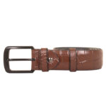 Crocodile Print Leather Belt SB-B152
