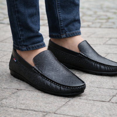 Elegance Medicated Leather Loafers SB-S538
