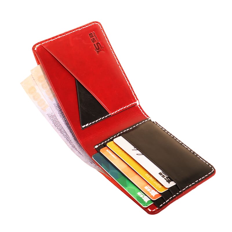 Oil Pull Up Leather Striped Wallet SB-W188 | Premium