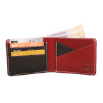 Oil Pull Up Leather Striped Wallet SB-W188 | Premium