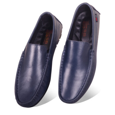 Antique Blue Medicated Leather Loafer SB-S638| Premium