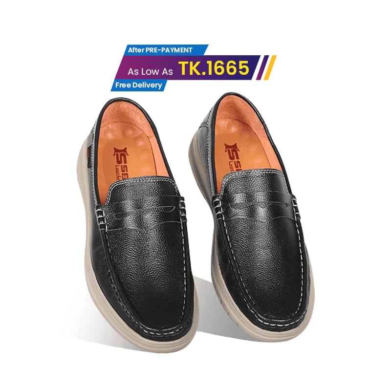 Casual Comfort Leather Loafer Shoes For Men SB-S642 | Premium
