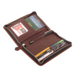 Multiple Passport and Card Slots Leather wallet SB-W204 | Premium
